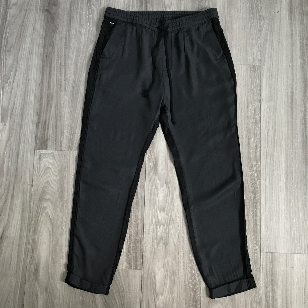 G STAR RAW JOGGER PANTS BLACK SATIN CASUAL LOUNGE WOMENS 27